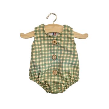 €21,89 Minikane romper Sasha Vichy Vert voor gordi 34cm