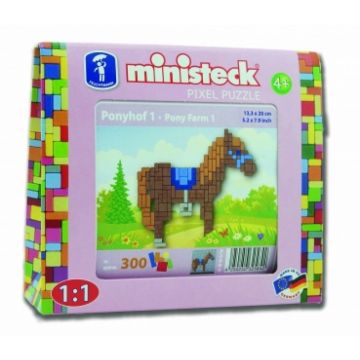 €6,49 Ministeck paard bruin paardje pony creatief educatief